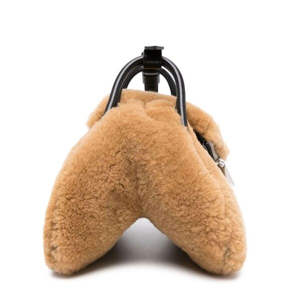 Amina Muaddi Handbag Woman Milk - Picture 5 of 7